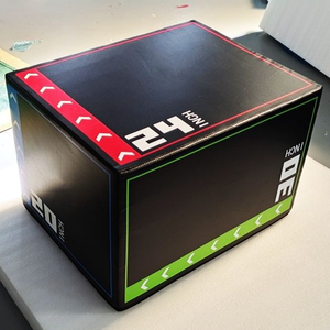 Jiqiangda Fabriek levert Jump <span class=keywords><strong>Box</strong></span> 3-in-1 PVC Plyo Plyometrische Jump Squat <span class=keywords><strong>Box</strong></span> Blok Home Gym Fitnessapparatuur - Product Image 3