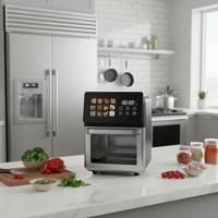 Freidora sin aceite al por mayor de 1350W y 10L con 12 programas de un toque, sin BPA, protección contra sobrecalentamiento, lista para enviar desde fábrica