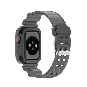 IVANHOE – bracelet Sport pour Apple Watch série 6 SE 3 4 5, <span class=keywords><strong>Silicone</strong></span> <span class=keywords><strong>Transparent</strong></span> pour iWatch 5 4, 38mm 40mm 42mm 44mm - Product Image 4