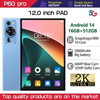 Nueva Tablet Inteligente P60 Pro Android MTK de 10.1 Pulgadas con Alta Resolución, 512 GB, 5G, WiFi, Compatible con Dropshipping Exclusivo