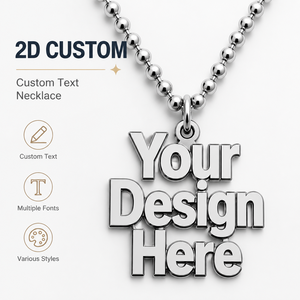 Collana Personalizzata in Acciaio Inossidabile con Logo e <span class=keywords><strong>Nome</strong></span> Inciso, Gioiello di Moda Durevole, Regalo per Uomini e Donne - Product Image 1