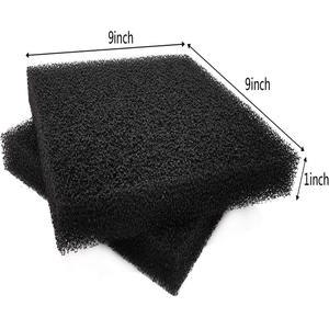 फिल्टर फोम स्पंज, बायो स्पंज फिल्टर मीडिया पैड, एक्वैरियम मछली टैंक के लिए कट-टू-आकार फोम 9 "x 9" x 1" - Product Image 4