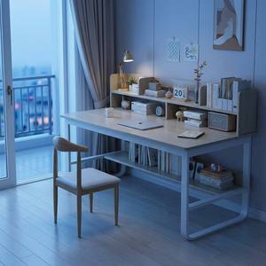Estación de Trabajo Ergonómica Moderna, <span class=keywords><strong>Escritorio</strong></span> de Madera Clara de Alta Calidad con Estantes de Almacenamiento, Estudio Creativo, Hecho en China, Enviado desde China - Product Image 1