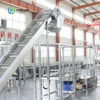 Ligne de transformation avancée de confiture de fraises avec réglage de vitesse par conversion de fréquence pour une production flexible