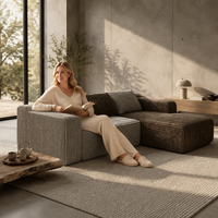 Canapé modulaire rembourré élégant, canapé multi-places pour villa, appartement, meubles d'intérieur