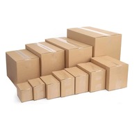 Ensemble de boîtes rectangulaires en carton ondulé blanc, à fentes, recyclables, solution d'emballage et de stockage, taille et design personnalisés, logo sur mesure