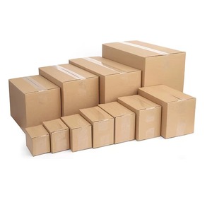 Ensemble de boîtes rectangulaires en carton ondulé, solution d'emballage et de stockage recyclable à fentes - Product Image 3