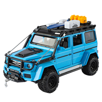 Modèle de voiture tout-terrain en alliage moulé sous pression 1:24 pour l'extérieur, jouet SUV de simulation avec suspension, vente en gros, modèles de voitures SUV en métal de haute qualité personnalisés