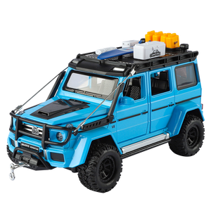 Modèle de <span class=keywords><strong>voiture</strong></span> tout-terrain en alliage moulé sous pression 1:24 avec accessoires amovibles, son V8, lumière, treuil et amortisseurs, fonction de recul pour garçons - Product Image 6