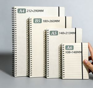 Senior High School College Student <strong>A4</strong> A5 B5 Spiral Binding Grid Notebook <strong>Planner</strong> 80 Sheets with PP Cover Waterproof Oil-Proof - Product Image 3