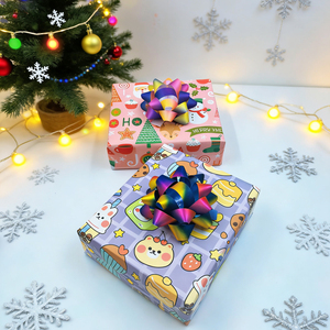 Hermoso Lazo de Cinta de PP con Purpurina Floral Arcoíris <span class=keywords><strong>para</strong></span> Navidad, Hanukkah, <span class=keywords><strong>Cumpleaños</strong></span>, Bodas, San Valentín, Fiestas, <span class=keywords><strong>Manualidades</strong></span> de Nuevo Estilo - Product Image 1
