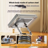 Support d'ordinateur portable pliable et surélevé tout en aluminium à 360 ° Nouveau support de tablette rotatif tout en métal pour une utilisation de bureau