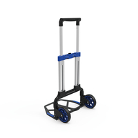 Chariot à main industriel extérieur robuste en aluminium avec capacité de charge de 125 kg, pour le stockage, les courses, OEM