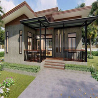 Maisons modulaires modernes de luxe Construction préfabriquée Immobilier Maisons préfabriquées faciles à construire Petite maison pliante extensible