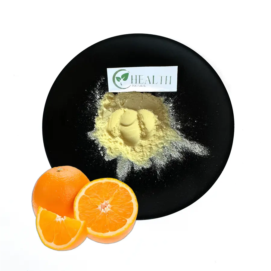 ผงน้ำส้มเข้มข้นจากธรรมชาติสำหรับ100% ผงเครื่องดื่มผลไม้ผงสีส้ม