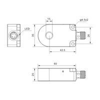ICR15KDP3-B4 DEUZE 标准环形设计 4 线制 DC 10~30V 2000HZ NPN/PNP NO/NC 15mm 0.1ms 响应时间 电感式接近传感器