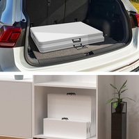 Table longue pliable en plastique, portable, rectangulaire, pour le camping et les fêtes