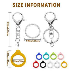 Porte-clés pour baume à lèvres, brillant à lèvres et rouge à lèvres, compatible avec <span class=keywords><strong>Laneige</strong></span>, Summer Friday et Glossier, avec cordon pour sac et baume à lèvres - Product Image 3