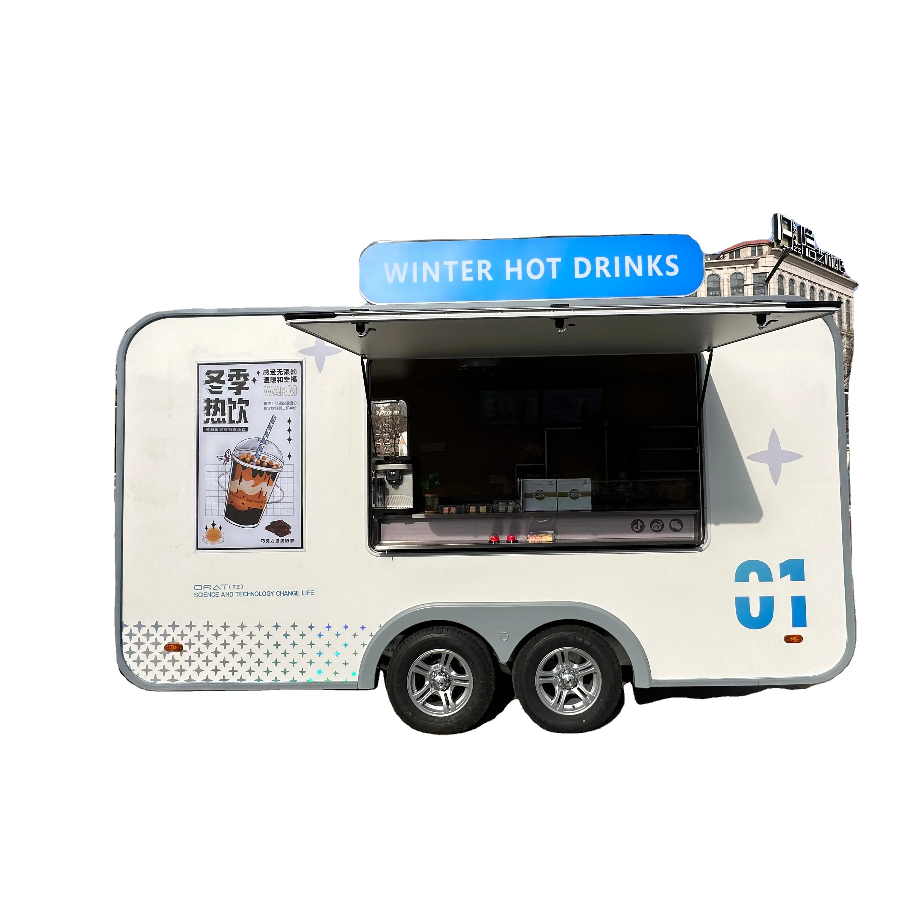 Attrezzatura da cucina completa personalizzata Hot dog per Hamburger cibo rimorchio Mobile cucina Food truck