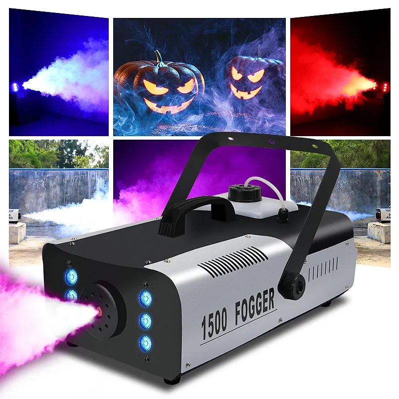 SHTX alta potencia LED 1500W máquina de humo para escenario DJ Disco RGB máquina de humo con control remoto DJ luces 1800W máquina de humo