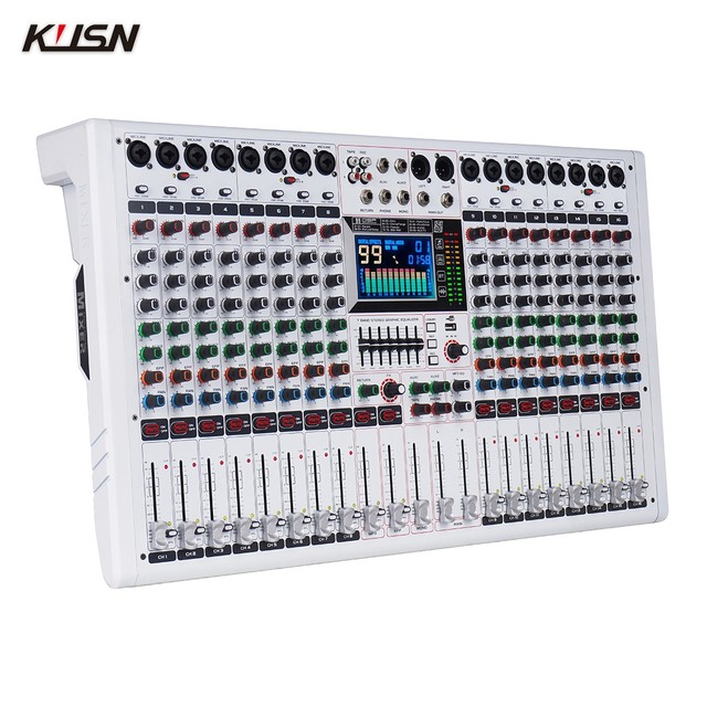 8/12/16 Channel Digital Console 99 DSP Professional Sound Mixer Powered Audio Mixing Console Power Soundcraft with Bluetooth USB