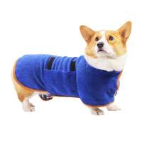 Peignoir de bain pour chien en polyester, luxueux, élégant, classique, pliable, lavable, simple, absorbant, en microfibre, pour séchage rapide et baignade