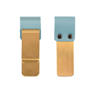 <span class=keywords><strong>Pince</strong></span> <span class=keywords><strong>à</strong></span> stylo pour ordinateur portable porte-boucle porte-stylo en cuir PU manches signet Clips pour planificateur de Journal - Product Image 6