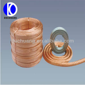 شريط مضفر نحاسي ، شريط مضفر ، غطاء واقي من الأسلاك النحاسية المسطحة ، شبكة مضفرة معدنية مطلية بالقصدير من الأسلاك النحاسية - Product Image 6