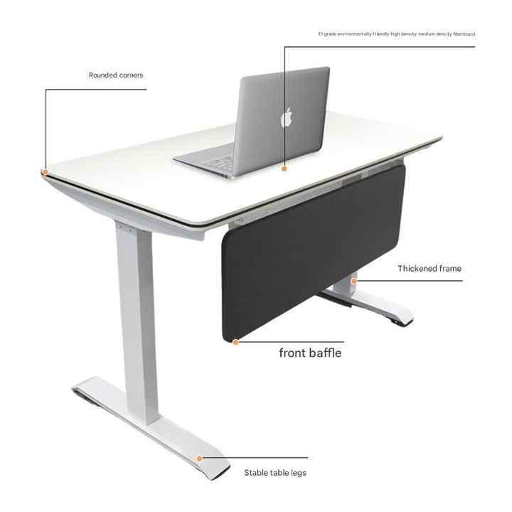 Modern White Electric Standing Desk
