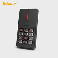 Clavier de contrôle d'accès RFID métallique IP65 autonome anti-passback Wiegand 26-37 bits 125 kHz EM HID 13,56 MHz Lecteur Mifare NFC