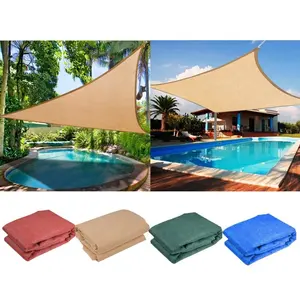 Triangle 3.6*3.6*3.6m Awning 185gsm Fabric HDPE UV Sun Shade Sail For Outdoor Canopy Patio Cover Court Yard
