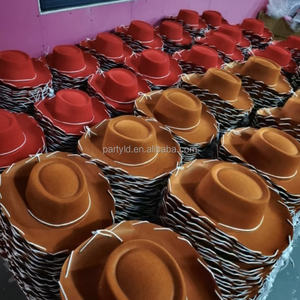 Chapeau de <span class=keywords><strong>cowboy</strong></span> occidental à large bord pour enfants, chapeau en feutre pour enfants, voyage, fête, pêche, sport, décontracté, Noël - Product Image 4