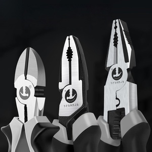 Imported Industrial-Grade Small <b>Needle</b>-<b>Nose</b> <b>Pliers</b> Vice Grips Multi-Functional Household Set Three-Piece Set - Product Image 3