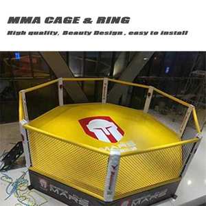 Boxer électronique de boxe, <span class=keywords><strong>cage</strong></span> de sol avec impression personnalisée, équipement octogonal <span class=keywords><strong>mma</strong></span> mural de lutte - Product Image 4