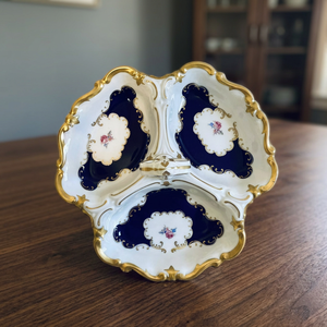 Plato de Porcelana con Relieve Dorado Pintado a Mano, Estilo Europeo, Ecológico, para Dulces y Frutos Secos, Decoración de Salón, Regalo - Product Image 3