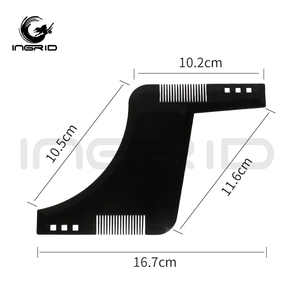 Mens râu Dòng định hình công cụ cắt hình tạo kiểu Mẫu râu Lược hướng dẫn cho cạo râu hoặc Stencil với đầy đủ kích thước lược - Product Image 3