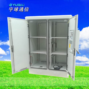 ตู้แบตเตอรี่กลางแจ้ง YUQIU 32U สีเทาแบบตื้น พร้อมพัดลมควบคุมอุณหภูมิ - Product Image 2
