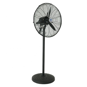 Ventilateur sur pied industriel compact haute vitesse de 20 pouces, refroidi par air, en métal ondulé, OEM, pour extérieur, 3 vitesses, rechargeable - Product Image 3