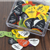 Boxed Alice Guitar Picks 100pcs Electric Acoustic Music Plectrums Stringed Instruments Part Accessory
