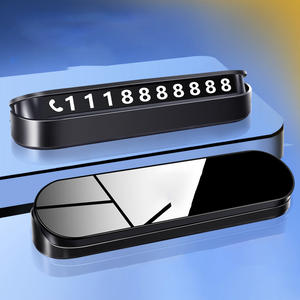 Numero di superficie dello specchio con targa di parcheggio temporanea con targa mobile per interni forniture regalo targa auto - Product Image 1