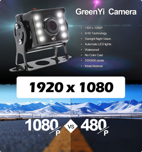 Greenyi 1920*1080P AHD độ nét cao xe tải đảo ngược máy ảnh ánh sáng sao tầm nhìn ban đêm không thấm nước mini phía sau xem xe buýt xe máy ảnh - Product Image 4