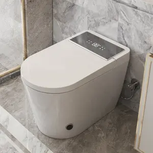 Venda quente Assento Aquecido Dual Flush Alongado Auto Bidé Sanitários Night Light Japonês Inteligente WC