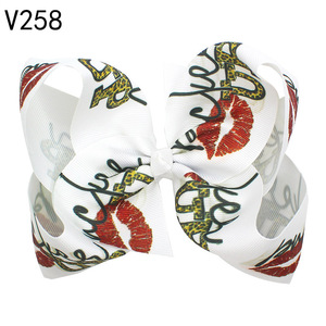 โบว์ติดผมบูติก8วันวาเลนไทน์พร้อมคลิปจระเข้คลิปใหญ่รูปหัวใจรักขนาดใหญ่สำหรับเด็กผู้หญิง - Product Image 2