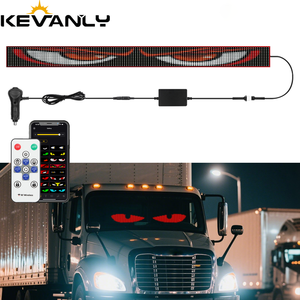 Intelligent Programmable Diable Yeux Lumière 200cm App Télécommande Led Écran D'affichage Allume-cigare Animé Yeux pour Voitures Led - Product Image 1