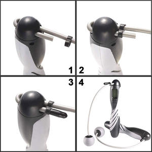 FD intérieur poignées haute vitesse femmes saut pondéré <span class=keywords><strong>corde</strong></span> fonction gymnastique à domicile exercice Fitness robuste à l'intérieur entraînement cordes à <span class=keywords><strong>sauter</strong></span> - Product Image 2