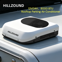 Climatiseur de toit CA20 12V/24V DC à onduleur 8000 BTU, système de refroidissement silencieux pour camping-car, camion, VR, véhicule utilitaire