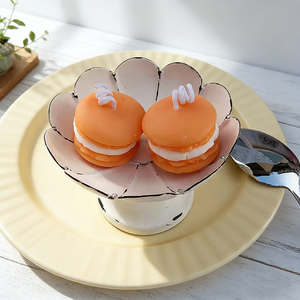 Bougie parfumée en cire de soja en forme de macaron coloré Cadeaux faits à la main mignons pour la décoration de la maison Vacances Thanksgiving Mariage Anniversaire Fête - Product Image 4