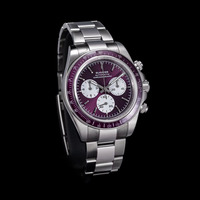 Vente en gros de montres mécaniques automatiques chronographes vintage de haute qualité 10atm Sugess en acier inoxydable 316L pour homme