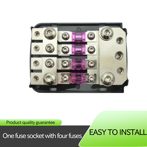 Bloc de fusibles de distribution audio automobile 100A 4 entrées 3 sorties Porte-fusible ANL avec cache anti-poussière - Product Image 2