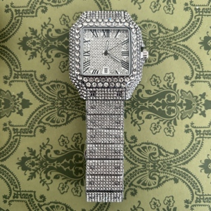 Bust Down Hip Hop Iced Out Diamond <strong>Watches</strong> Automatic <strong>Mechanical</strong> VVS Moissanite <strong>Watch</strong> Past Diamond Tester His-and-hers - Product Image 3